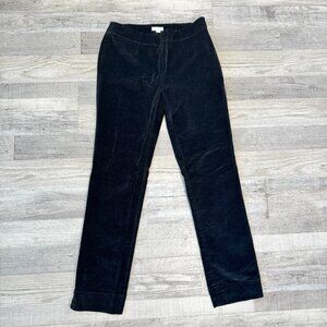 J. Jill Black Slim Fit Corduroy Pants Size 2 F40